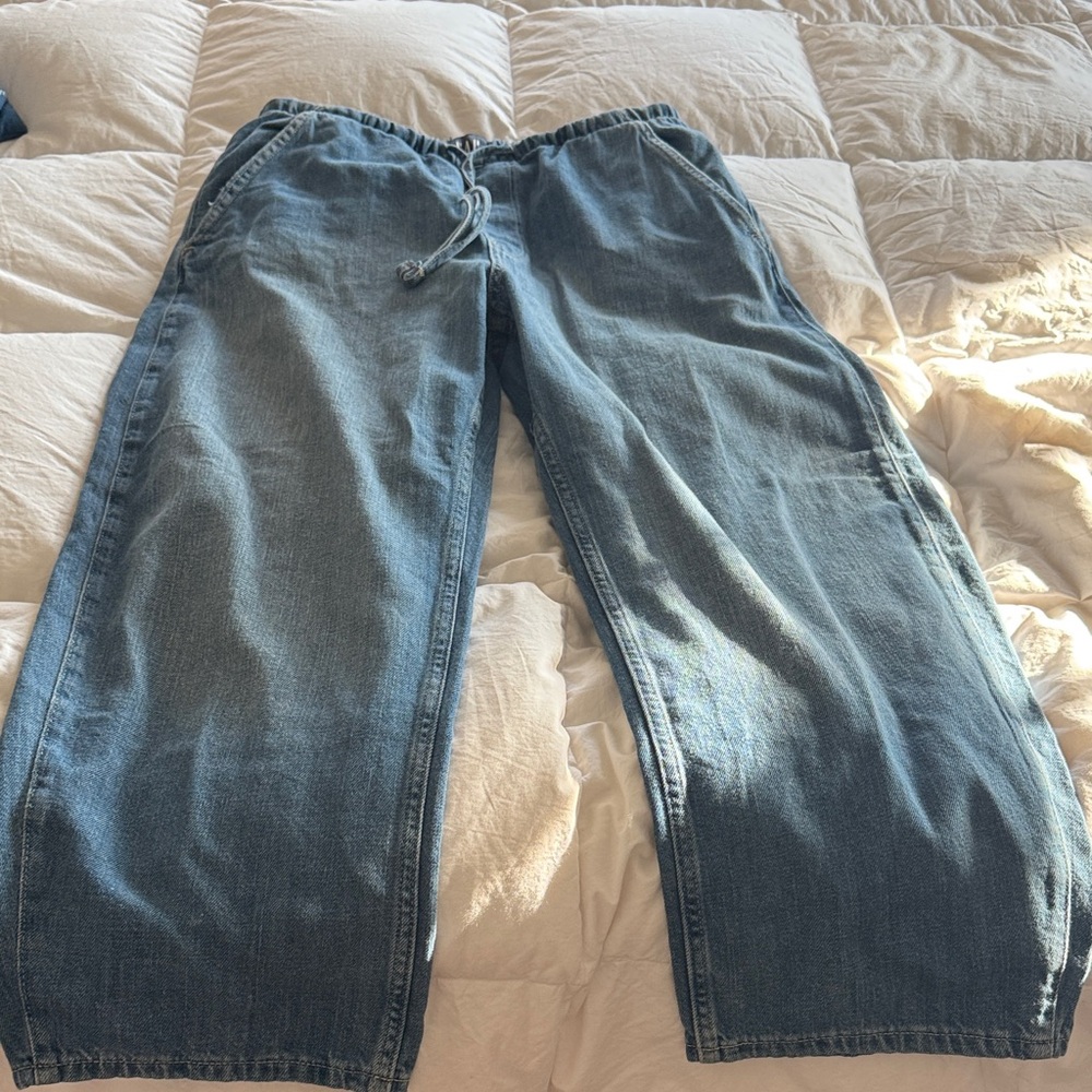 GAP High Rise Easy Barrel Jeans